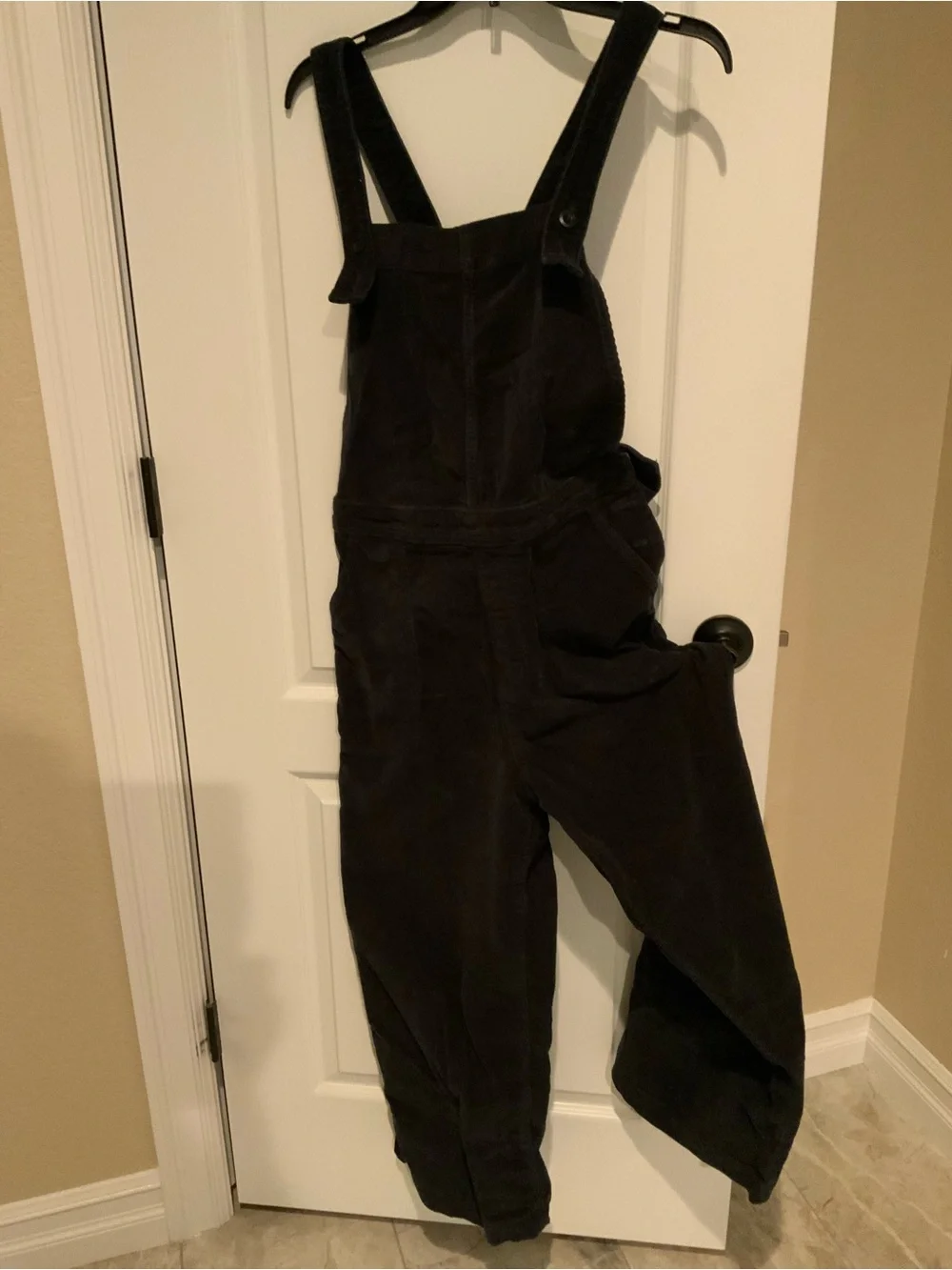 Patagonia Black Corduroy Overalls SZ 12 School Work or Play